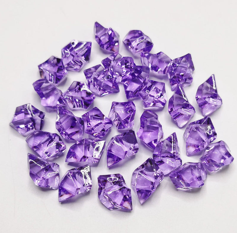 250 Pcs Crystal Vase Filler Ice Cubes Bulk Clear Acrylic Decorative Fillers for Arrangements