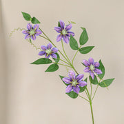 31 Inch Clematis Spray Stems 10 Pcs Artificial Silk Flowers Bulk Pack