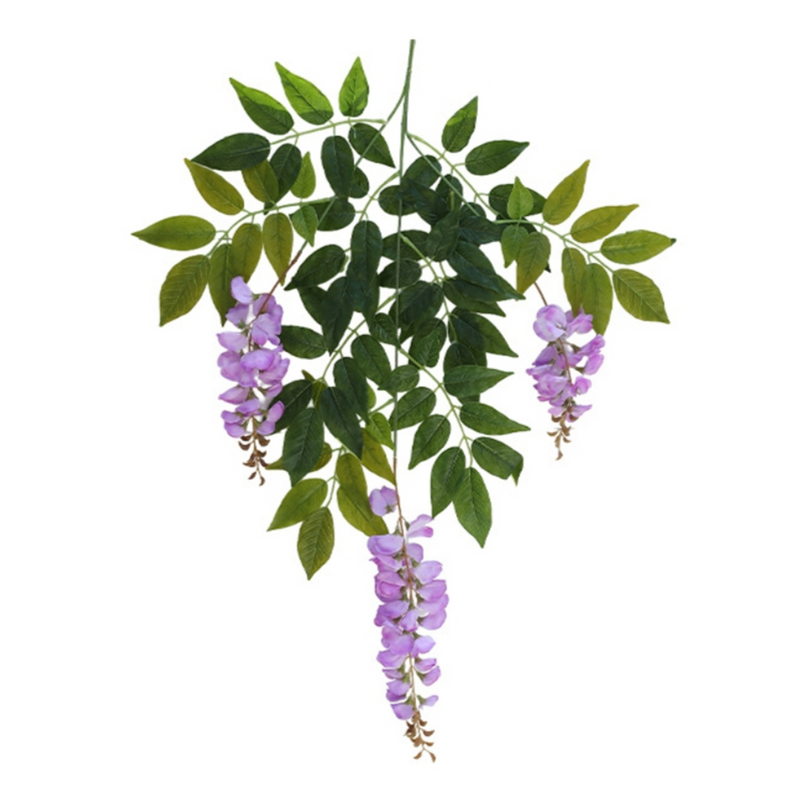 2026 UV Resistant Artificial Wisteria Stems & Hanging Vines, Bulk Wedding Patio Garden Decor