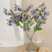 27.5 Inch Tweedia Spray Branch Artificial Silk Flowers 6 Stems Long Stems Bulk