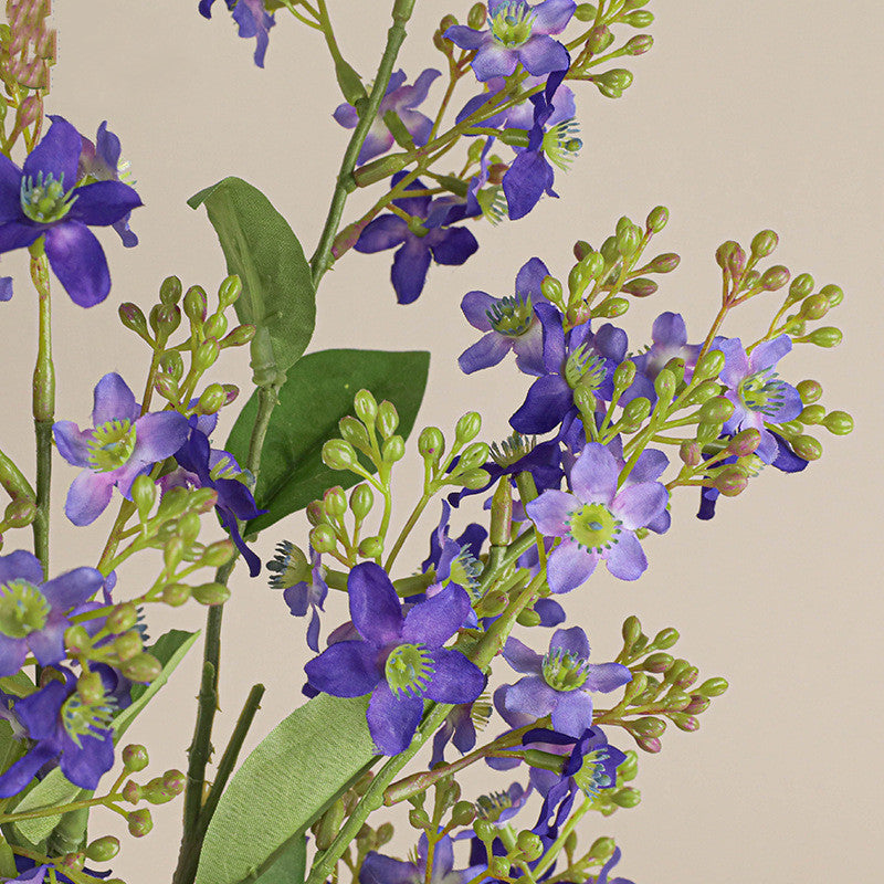 27.5 Inch Tweedia Spray Branch Artificial Silk Flowers 6 Stems Long Stems Bulk