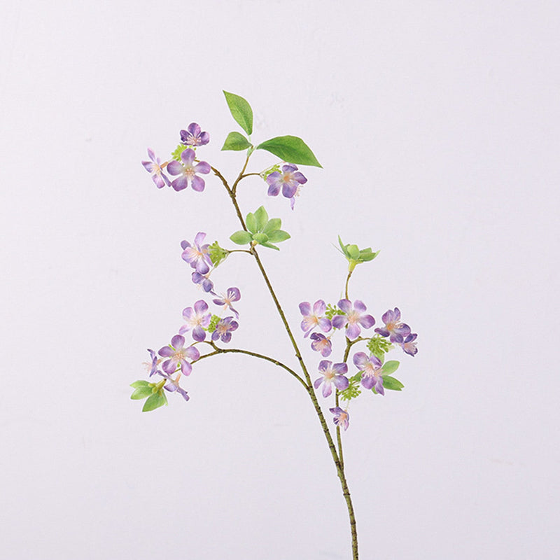 22.4 Inch Fontanesia Blossom Branch Stems, 6 Pcs Artificial Spring Flowers