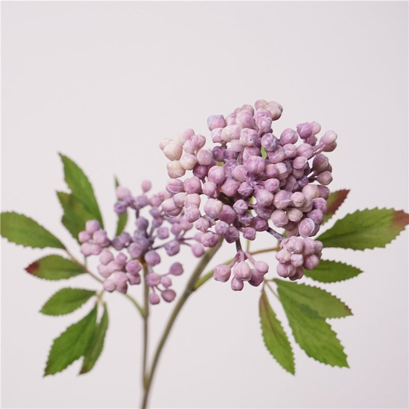 21 Inch Artificial Berry Stems, 10 Pcs, Autumn Winter Decor, Silk Material