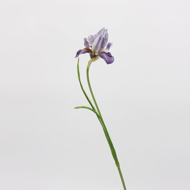 21.5 Inch Artificial Iris Stems 10 Pcs Real Touch Silk Flowers Bulk Wholesale