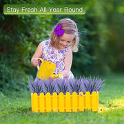 8 Pcs Lavender Artificial Flowers 12 Inch UV Resistant Faux Shrubs Greenery Decor