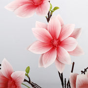 34 Inch Faux Magnolia Branch Spray – Artificial Magnolia Flower Stem, Bulk Spring Floral Arrangement