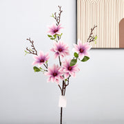 34 Inch Faux Magnolia Branch Spray – Artificial Magnolia Flower Stem, Bulk Spring Floral Arrangement
