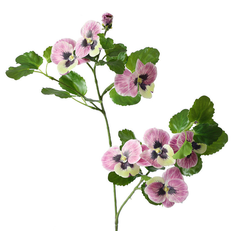 34 Inch Artificial Pansy Flowers Real Touch Stems Bulk Wholesale 34