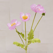 23 Inch Artificial Silk Poppy Flower Stems Spray Style, 10 Pcs
