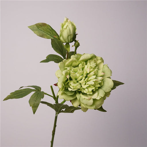 Real Touch Peony Stem Artificial Silk Flower 18 Inch Single Stem