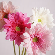 25.5 Inch Gerbera Daisy Stems 6 Pcs Real Touch Silk Artificial Flowers for Wedding Home Decor