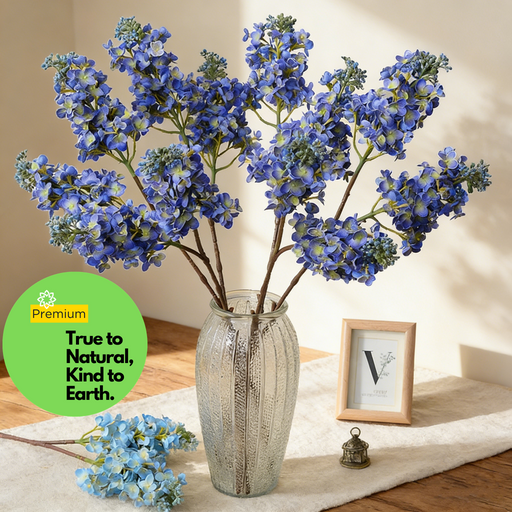 26 Inch Real Touch Lilac Artificial Flower Stem - Lifelike Silk Floral Arrangement for Wedding and Home Decor