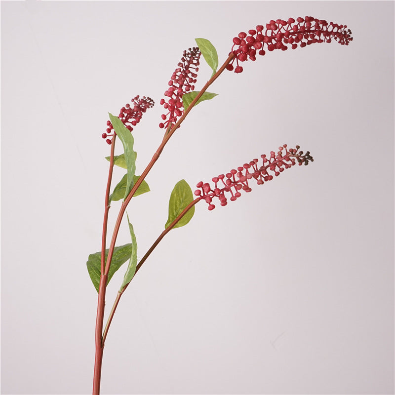 37 Inch Artificial American Pokeweed Branches - 10 Pcs Natural Fall & Winter Stems for Wedding Centerpieces and Home Decor