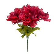 Artificial Peony Bush Bouquet 10 Pcs Fall Decor Faux Silk Flowers Autumn Home Decoration