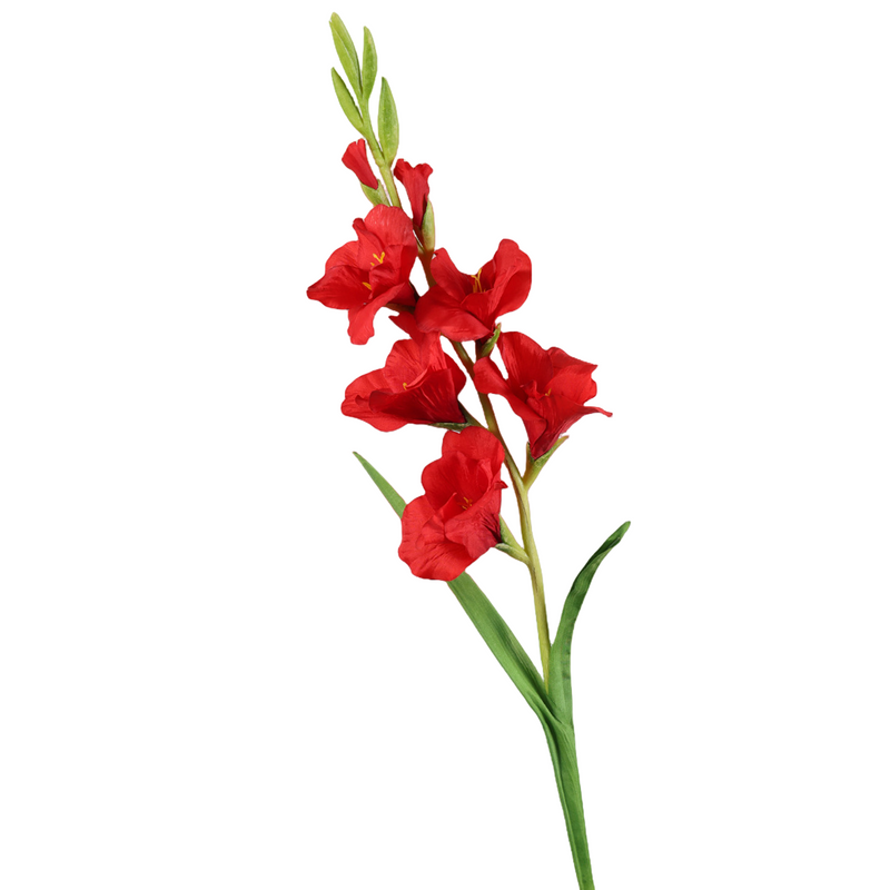 35 Inch Extra Tall Gladiolus Stem Silk Flowers Bulk Faux Spring Floral Arrangement