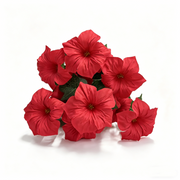 19 Inch UV-Resistant Artificial Silk Petunias, Realistic Outdoor Decor, Bulk Quantity