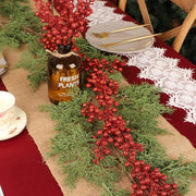 30 Pcs Christmas Glitter Berry Stems Artificial Holiday Decoration Ornaments