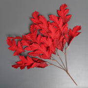 24 Inch Artificial Oak Leaf Stems 10 Pcs Bulk Autumn Thanksgiving Decor Silk Leaves