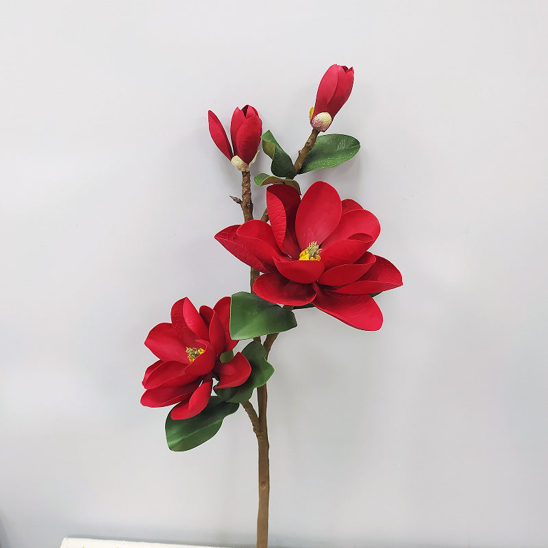 39 Inch Extra Tall Magnolia Stems 10 Pcs Real Touch Artificial Spring Flowers