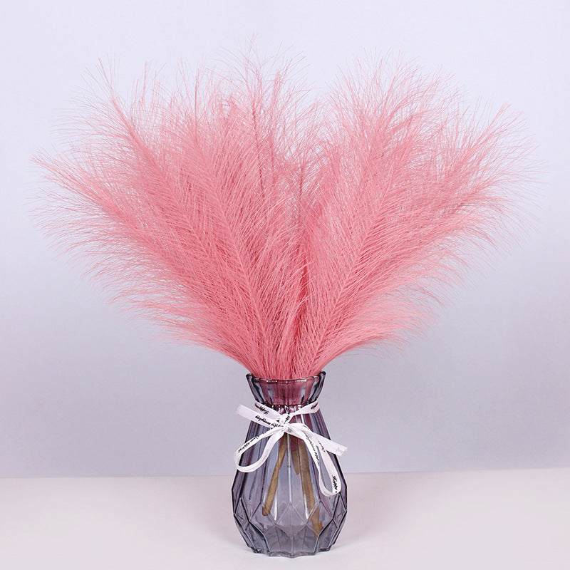 8 Colors Faux Pampas Grass Stems 17 Inch 2 Pcs Bulk Artificial Fall Decor