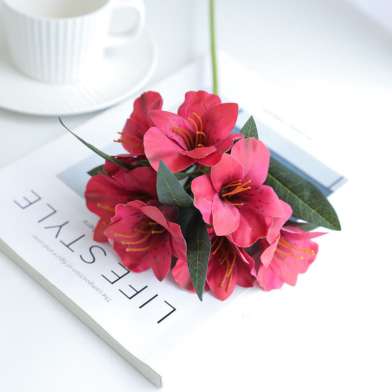 19 Inch Peruvian Lily Stems 10 Pcs Artificial Silk Flowers Bulk Pack
