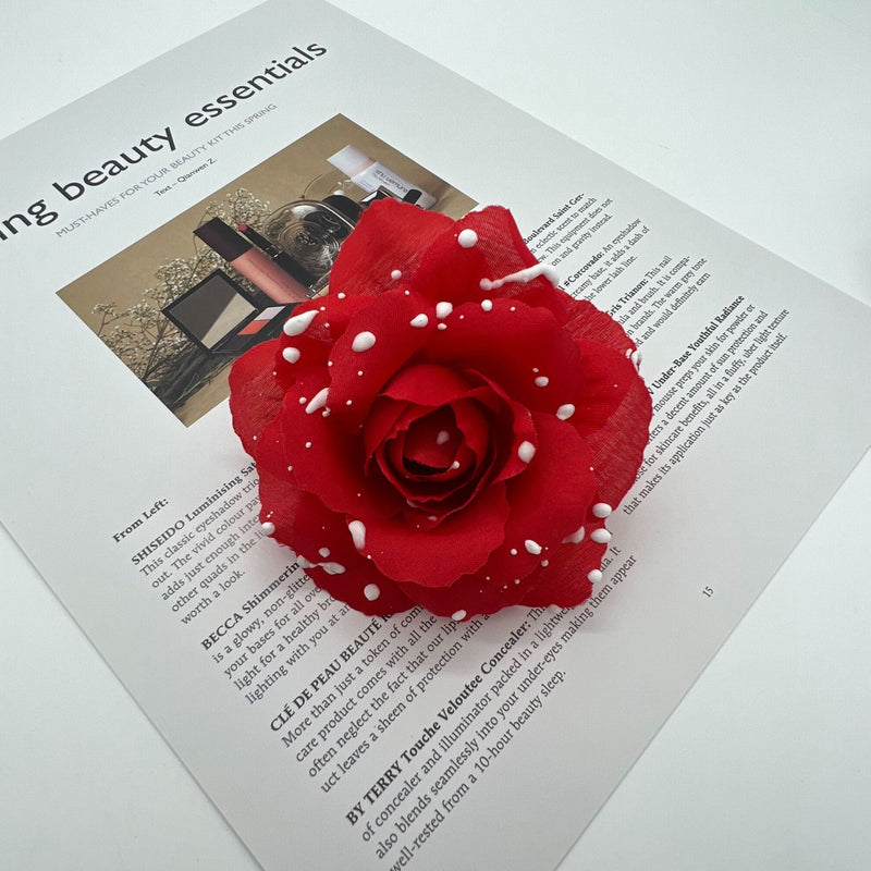 50 Pcs 3.5 Inch Artificial Halloween Rose Flower Heads for Crafts Bulk Wholesale