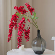 Extra Long Wisteria Blossom Stems 10 Pcs Hanging Artificial Flowers for Spring Decor