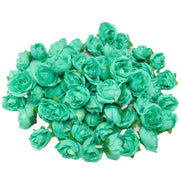 50 Pcs Artificial Tiny Rose Flower Heads for Crafts Wedding Centerpieces Bridal Shower Home Decor