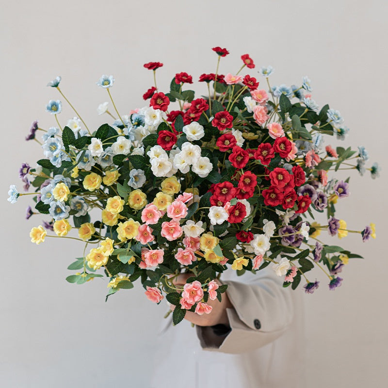 14 Inch Artificial Silk Rosa Bush Flowers 10 Pcs Bulk Wholesale