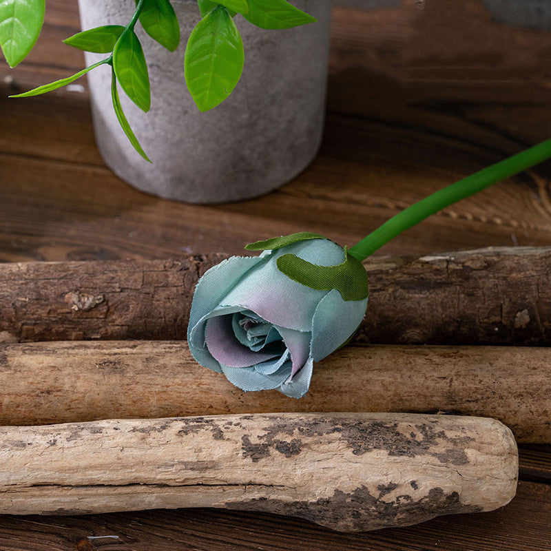 Mini Rose Bud Stems 50 Pcs 6 Inch Artificial Silk Flowers for Crafts Wedding DIY Centerpieces