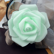 10 Pcs Artificial Foam Rose Heads for Crafts Wedding Decorations Bulk Wholesale