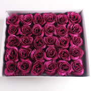 30 Pcs Artificial Glitter Roses Bouquet, 12 Inch DIY Silk Flowers for Weddings Anniversary