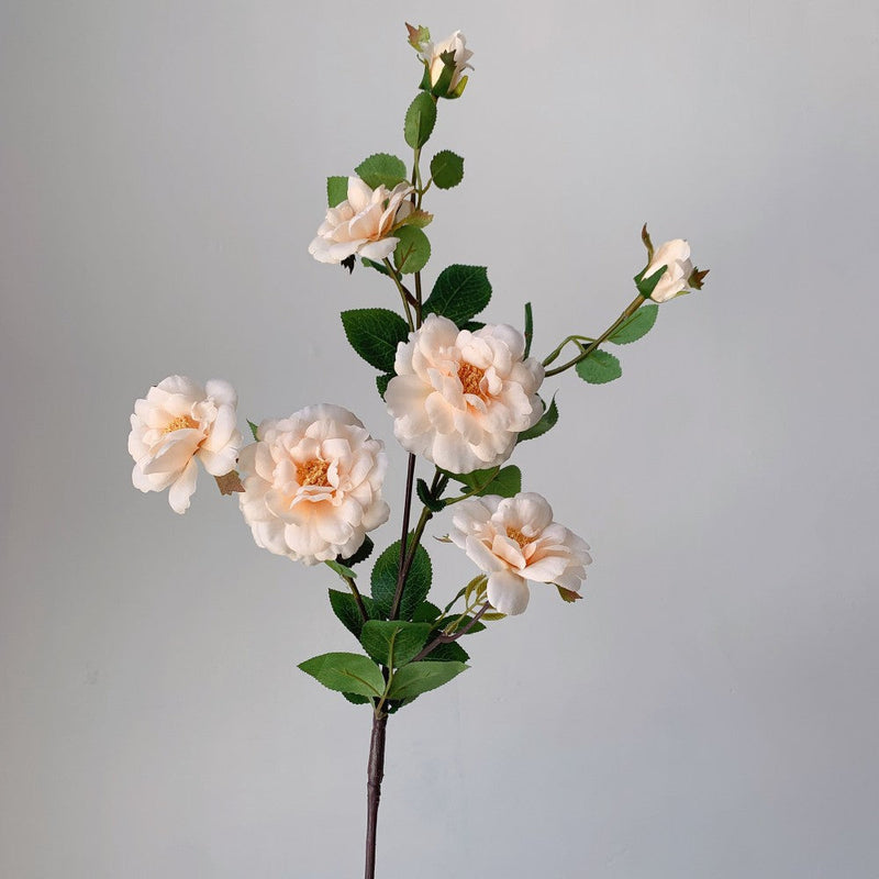 Rose Iceberg Artificial Silk Flower Stems Spray, 12 Inch, 10 Pcs Bulk Wholesale