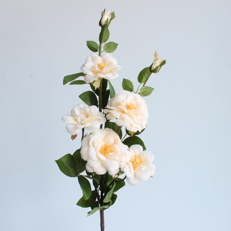 Rose Iceberg Artificial Silk Flower Stems Spray, 12 Inch, 10 Pcs Bulk Wholesale
