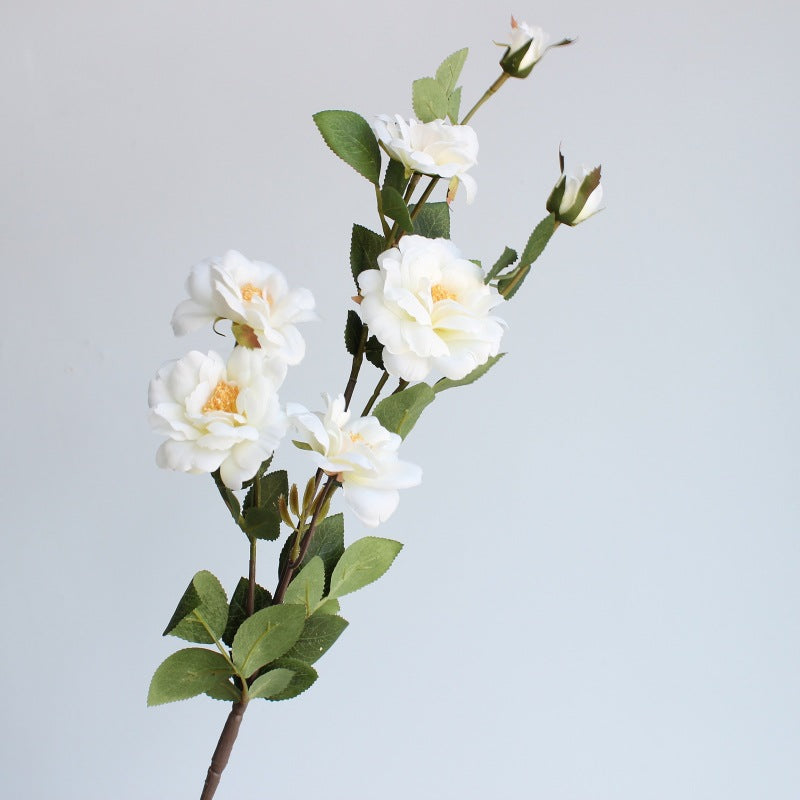 Rose Iceberg Artificial Silk Flower Stems Spray, 12 Inch, 10 Pcs Bulk Wholesale