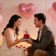 Preserved Rose with Teddy Bear Valentine’s Day Gift Set for Her Bulk Wholesale