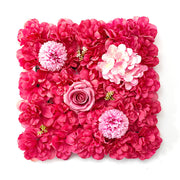 15 x 15 Inch 3D Silk Rose Flower Wall Panels Bulk Floral Decorative Panels