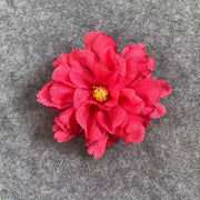 50 Pcs Artificial Hibiscus Flower Heads for Crafts Bulk Faux Silk Floral Supplies