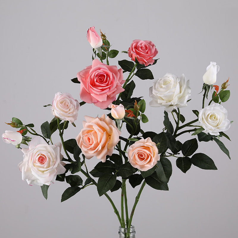 29.5 Inch Artificial Rose Spray Stems, Real Touch, Bulk Quantity