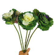 Artificial Cabbage Rose Flower Stems Bulk Pack, 12 Inch Faux Silk, 10 Pcs