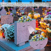 12" Artificial Flower Saddle with Foam for Grave Headstone Cemetery Floral Arrangements - Bulk Quantity