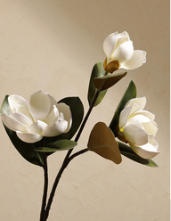 Bulk Magnolia Artificial Flowers Steel Wires Stems Crush UV Fade Proof for Wedding Bouquets Vase Centerpieces Home Decor Wholesale
