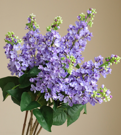 Bulk Artificial Lilac Flowers Steel Wire Stems Fade Proof Crush Resistant Petals for Wedding Bouquets Centerpieces Home Decor Wholesale