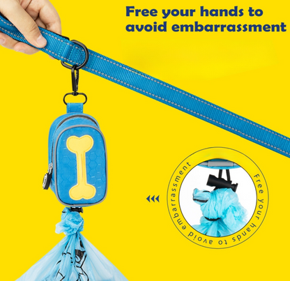 Premium Dog Poop Bag Holder 2 Pack Reusable Mesh Dispenser Clip for Outdoor Adventures Leash Walking Park Travel Essentials