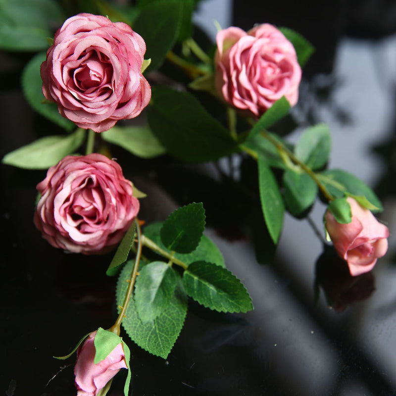 31 Inch Silk Rose Spray Stems Bulk 10 Pcs Artificial Spring Flowers for Floral Arrangements