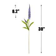 30 Inch Silk Lavender Flowers Stem Branch, 1 Pc, Sage Green Artificial Flower