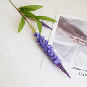 30 Inch Silk Lavender Flowers Stem Branch, 1 Pc, Sage Green Artificial Flower