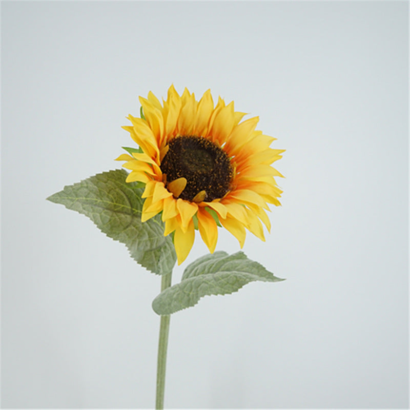 Artificial Sunflower Stem 23.6 Inch Real Touch Silk Flower