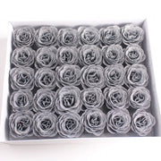 30 Pcs Artificial Glitter Roses Bouquet, 12 Inch DIY Silk Flowers for Weddings Anniversary