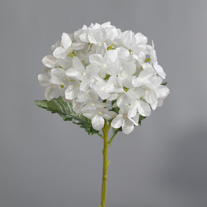 2025 Artificial Hydrangea Stems 10 Pcs Shiny Silk Flowers for Wedding Party Decorations